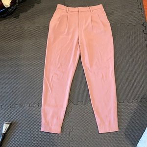 Uniqlo Dusty Pink Jogger Dress Pants.